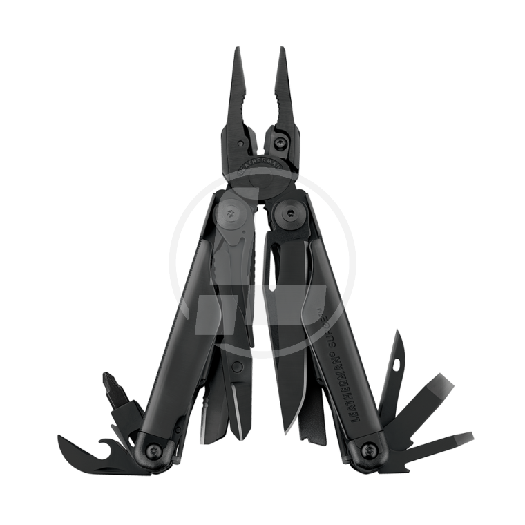 Мультиинструмент LEATHERMAN Surge BLACK, синтетический чехол, картонная коробка, фотография