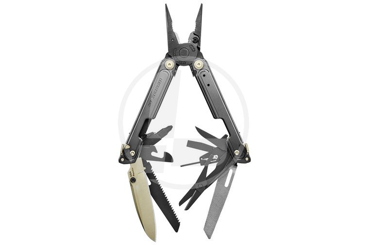Мультиінструмент Leatherman ARC Obsidian Limited, шкіряний чохол, біти, фото №