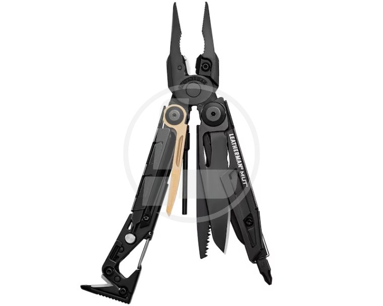 Мультиинструмент Leatherman MUT Black, чехол нейлоновый Molle (олива), sight adjuster, фотография