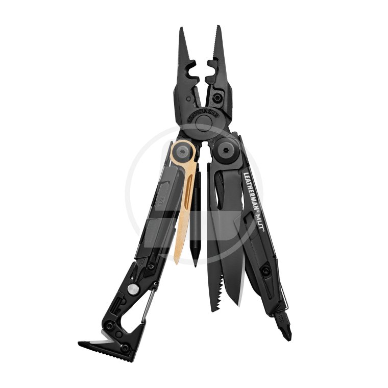 Мультиинструмент Leatherman MUT EOD Black, чехол нейлоновый Molle (олива), sight adjuster, фотография